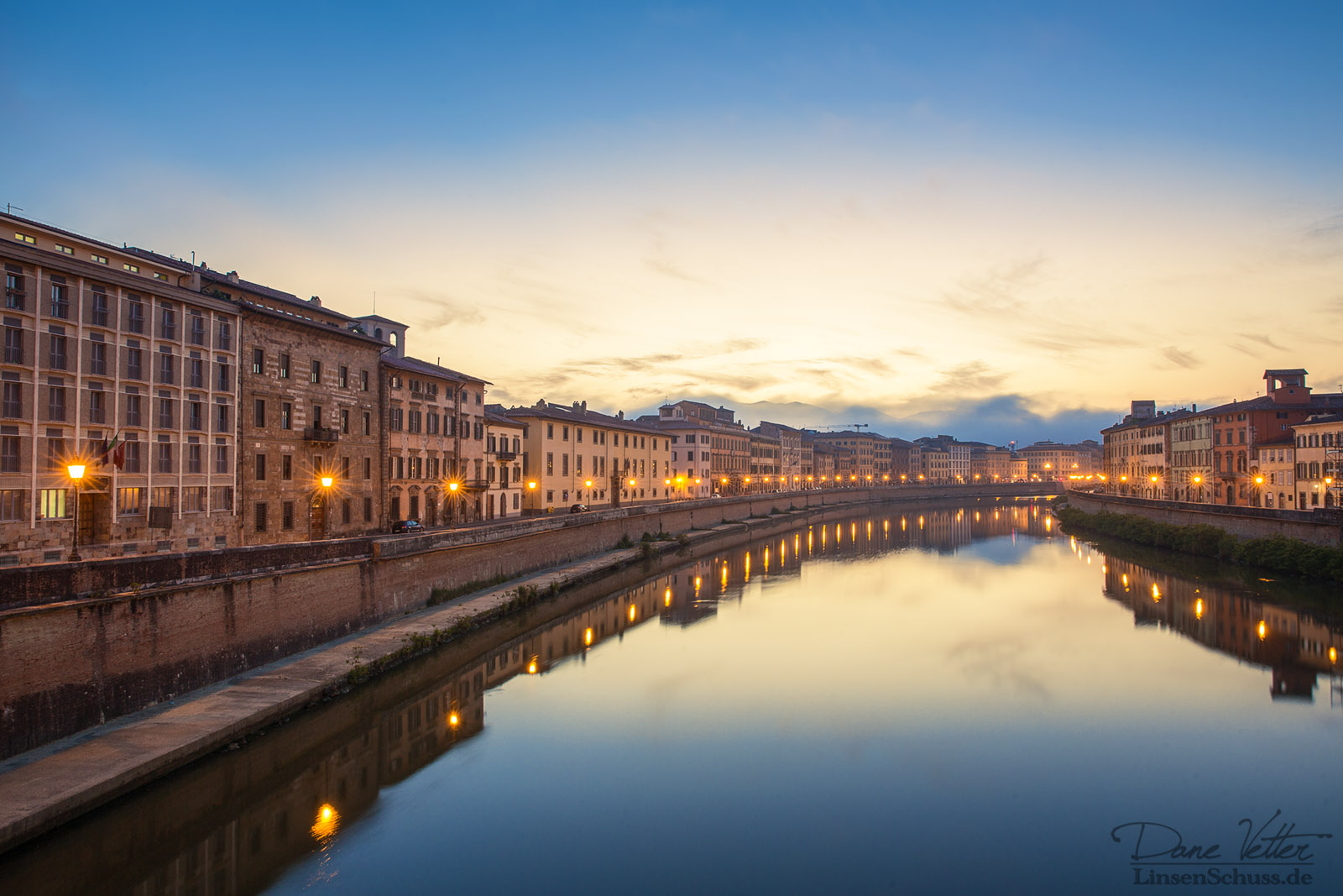 Sonnenaufgang in Pisa